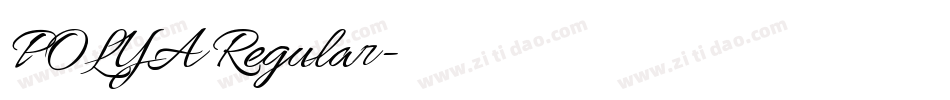 POLYA Regular字体转换